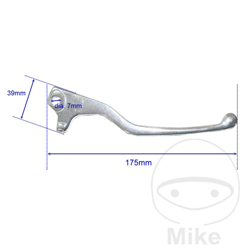 JMP brzdová páčka hliník HUSQVARNA SM 125 98-99, SM 125 S 00-10, SM 570 R 01-03, SM 610 R 00, SM 610 E E-START 98-99, SM 610 S E-START 00-04, SMR 125 4T 11-13...