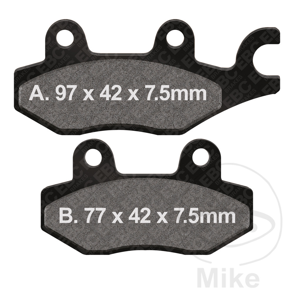 EBC brzdové destičky Sinter HH EBC AEON COBRA 180 RSII 2WD 04-08, CROSSLAND 350 RX 2WD 09-14, OVERLAND 180 2WD 02-12, BENZHOU YY125T 125 08-17, YY125T-10 125 08-17, YY125T-10C 125 08-13, YY125T-10D 125 09-17...