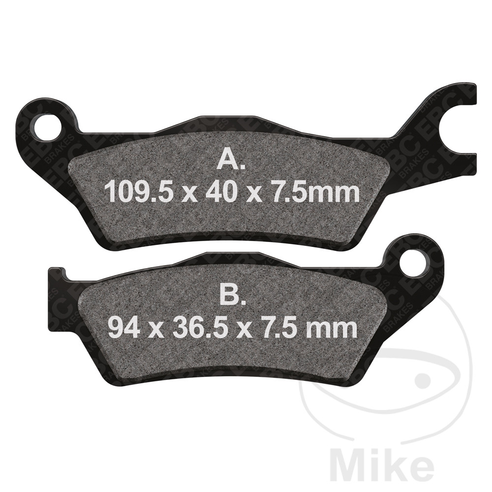 Levně EBC brzdové destičky Semi-Sinter V EBC SUZUKI GSX-R 125 RLX ABS 17-23, GSX-R 125 RL ABS 17-18, GSX-R 125 XA ABS 19-21, GSX-R 125 A ABS 20, GSX-R