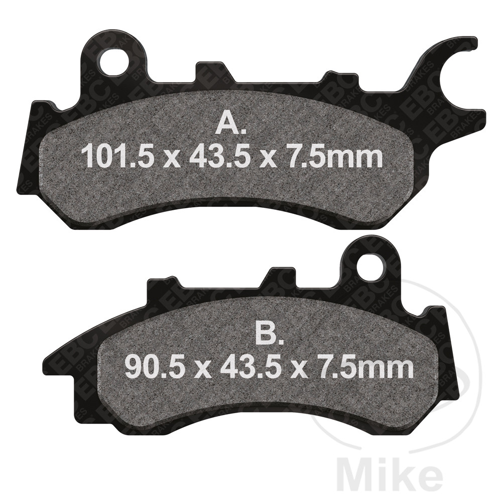 Levně EBC brzdové destičky standard EBC HONDA CB 125 F (GLR125WH) CBS 17-20, CB 125 F (CBF125MER) CBS 24-25, CB 125 F (CBF125MM) CBS 21-23