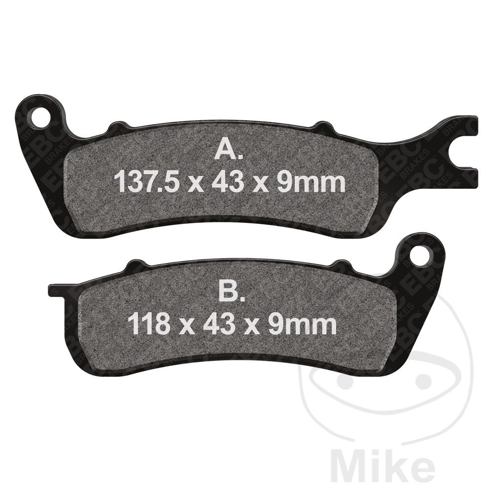 Levně EBC brzdové destičky standard EBC AJS CADWELL 125 IE CBS 18-19, CADWELL 125 IE CBS EINSPRITZANLAGE YESON 17, CADWELL 125 IE CBS EURO4
