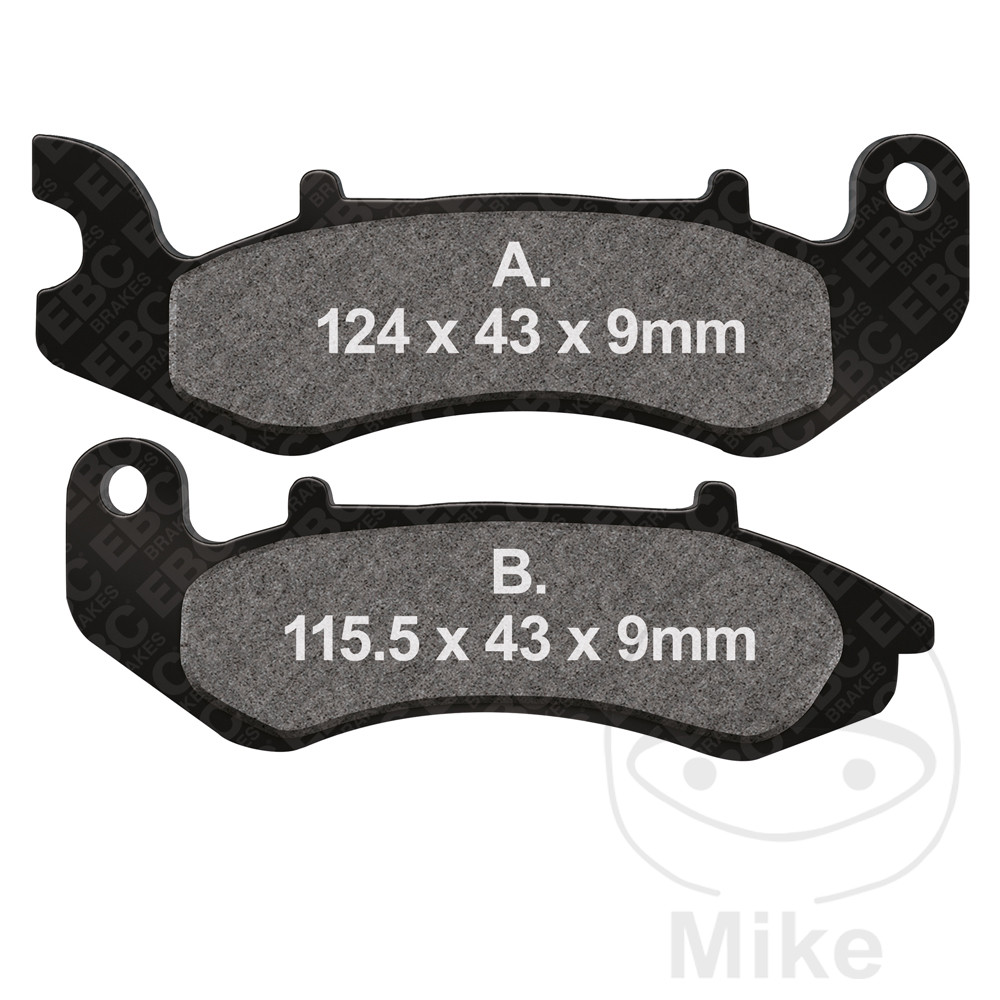 Levně EBC brzdové destičky standard EBC BENELLI BN 125 CBS 18-24, LEONCINO 125 CBS 22-25, KEEWAY CITYBLADE 125 14-17, CITYBLADE 125 IE CBS 17-22, LOGIK
