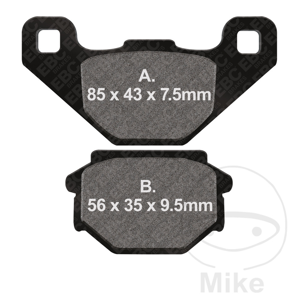 Levně EBC brzdové destičky Standard EBC APRILIA MX 125 SUPERMOTO 04-07, PEGASO 125 K 89, PEGASO 125 L 90, PEGASO 125 M 91, PEGASO 125 N 92, PEGASO 125 P 93,