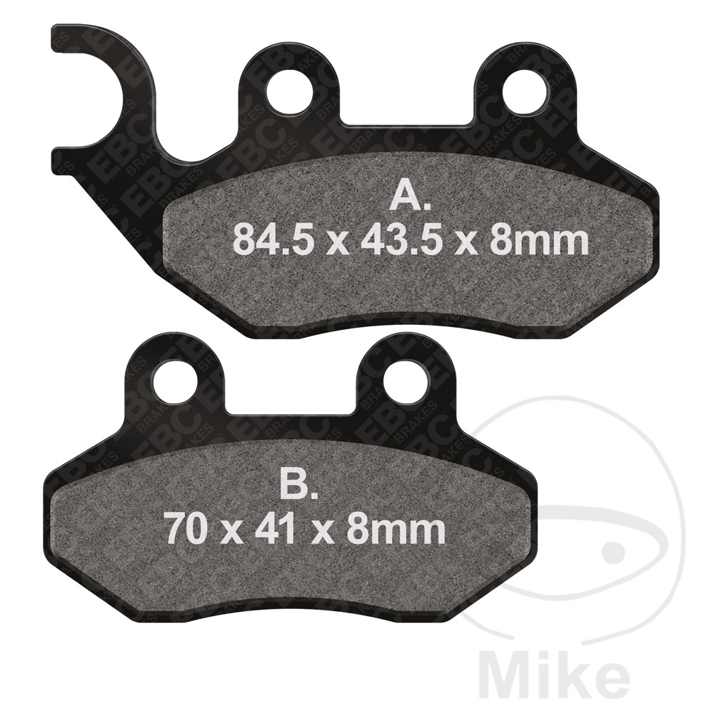 Levně EBC brzdové destičky Carbon SCO EBC ADIVA AD 125 08-10, AD 250 07, AJS CRAZY 50 NAKED 10-13, KEEWAY K-LIGHT 125 IE CBS 23-25, K-LIGHT 125 IE SPORT