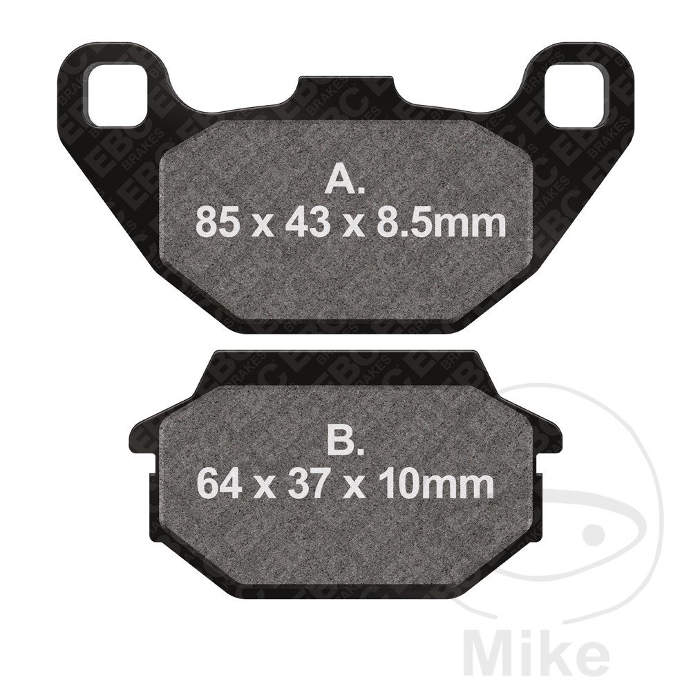 Levně EBC brzdové destičky Carbon SCO EBC KYMCO AGILITY 50 R16 2T 11-15, AGILITY 50 S R16 4T I EURO5 22-25, AGILITY 50 R16 4T + 15-19, AGILITY 50 R12 4T