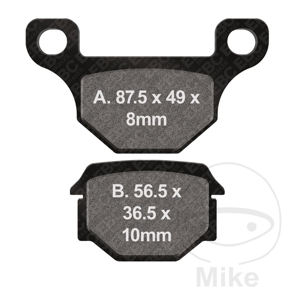 Levně EBC brzdové destičky Standard EBC AJP PR4 125 ENDURO 10-12, PR4 125 ENDURO PRO 10-12, PR4 125 SUPERMOTO 10-12, PR4 125 SUPERMOTO PRO 10-12, PR4 200