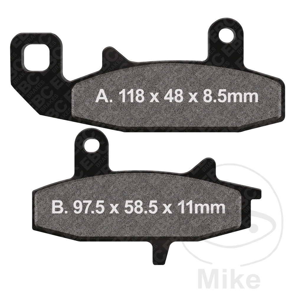 Levně EBC brzdové destičky Sinter R EBC MX SUZUKI DR 650 RSU 90-91, DR 650 RS 90-91, DR 650 RU DAKAR 90, DR 650 R DAKAR 90-91, DR 650 RU 91-95, DR 650 R