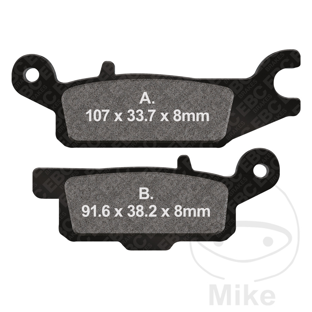 EBC brzdové destičky Sinter R EBC MX YAMAHA YFM 250 R YFM25R 08-14, YFM 250 R SE SPECIAL EDITION YFM25RSE 09, YFM 550 FWAD GRIZZLY EPS 09-16, YFM 550 FWAD GRIZZLY CAMOUFLAGE EPS 09-16, YFM 550 FWAD GRIZZLY SPECIAL EDITION EPS 09-15, YFM 550 FWA GRIZZLY 0