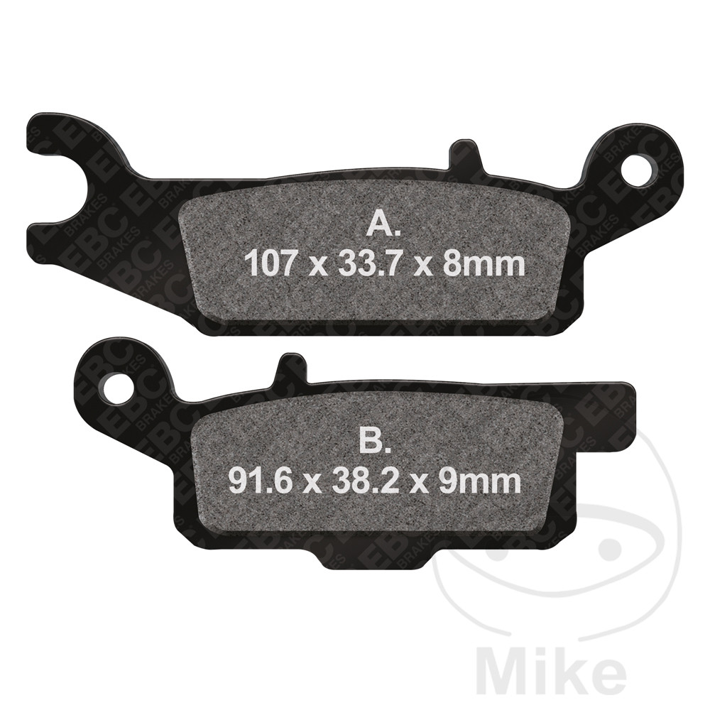 Levně EBC brzdové destičky Sinter R EBC MX YAMAHA YFM 550 FWAD GRIZZLY EPS 09-16, YFM 550 FWAD GRIZZLY CAMOUFLAGE EPS 09-14, YFM 550 FWAD GRIZZLY SPECIAL