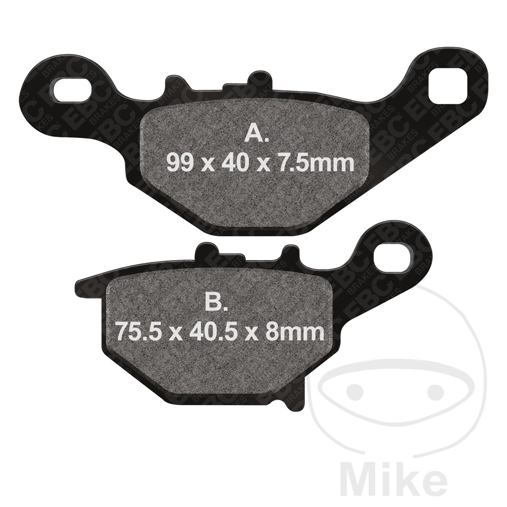 Levně EBC brzdové destičky Sinter R EBC SUZUKI RM 85 05-13, RM 85 L VELKÁ KOLA 05-19, RM 85 L GROSSRAD 20-23