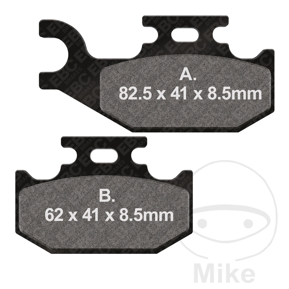 EBC brzdové destičky Standard EBC SUZUKI LT-A 400 F EIGER 4X4 02-07, LT-A 400 F KINGQUAD 4X4 08-15, LT-A 450 X KINGQUAD AXI 4X4 07-12, LT-A 500 XP