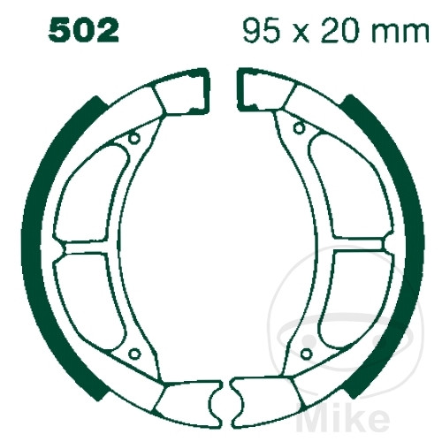 EBC brzdové čelisti s pružinou EBC SUZUKI RM 80 X 17 PALCŮ 83-85, RM 80 X 82-89, YAMAHA PW 80 91-12, TT-R 90 E 03-08, TT-R 90 00-07, TT-R 110 E 08-24, YZ 80 17/14 PALCŮ 86-92...