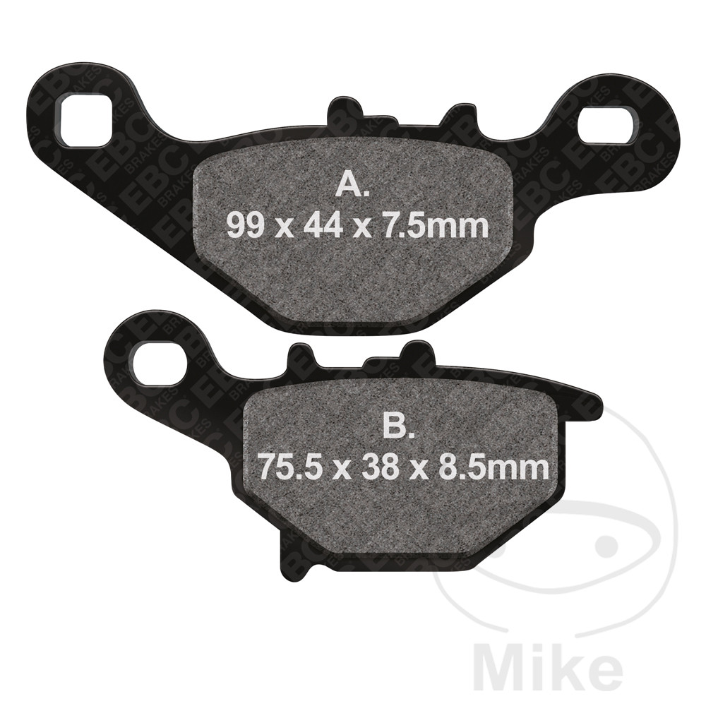 Levně EBC brzdové destičky Sinter HH Scooter EBC SUZUKI AN 125 95-99, AN 125 U 97-99, TR 50 S STREET MAGIC 98-99, UC 125 EPICURO 99-02, UC 125 U EPICURO 80