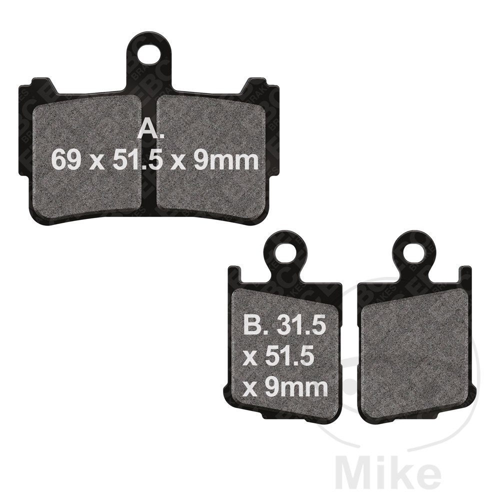 Levně EBC brzdové destičky Sinter HH EBC HONDA VFR 1200 F ABS 10-16, VFR 1200 FD DCT ABS DCT 10-16