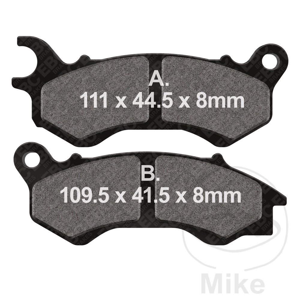 EBC brzdové destičky Standard Scooter EBC HONDA NHX 110 WH LEAD 10-13, NSC 50 WH VISION 14 PALCŮ 12-13, NSC 50 MPD VISION 16 PALCŮ 12-19, NSC 50 R 2WH