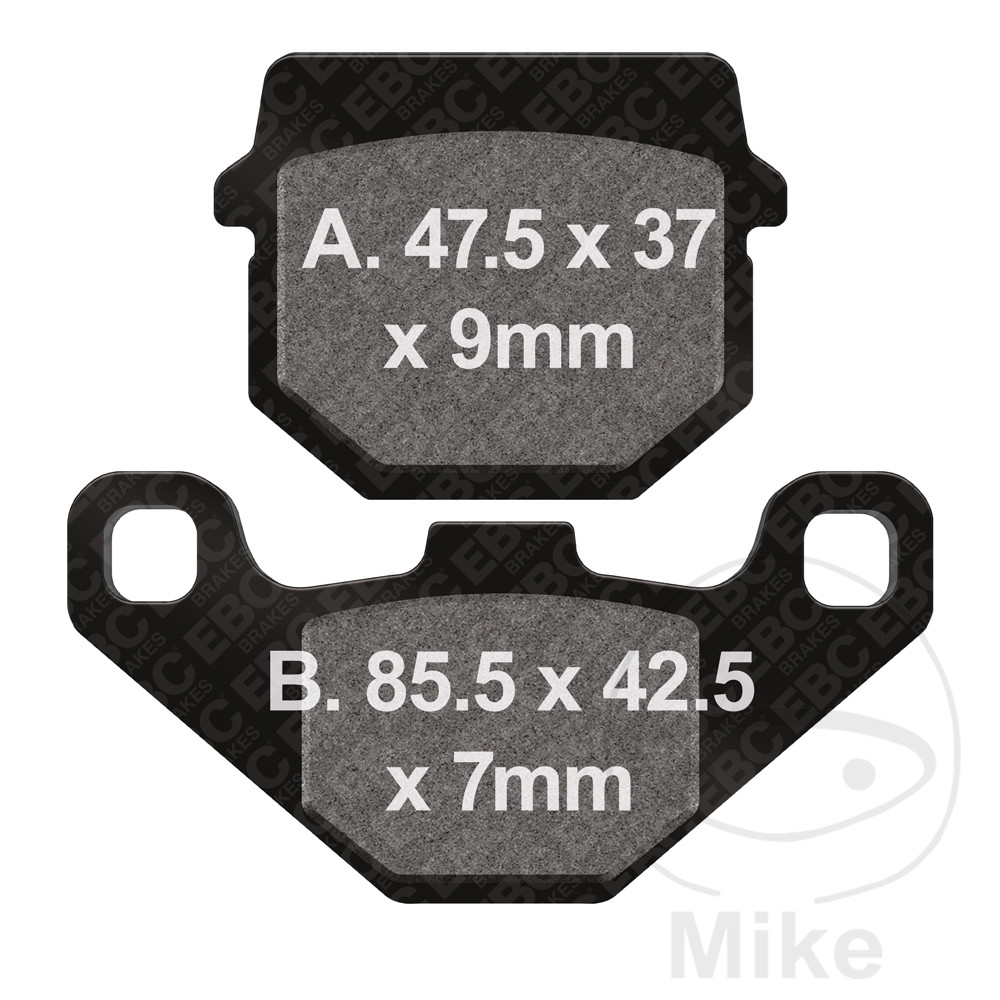 Levně EBC brzdové destičky Sinter HH EBC ADLY/HER CHEE/HERKULES ATV 150 S SPORT 04-09, CHEE/HERKULES ATV 150 U UTILITY 04-07, CHEE/HERKULES CROSSOVER 150