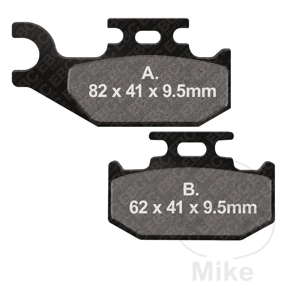 Levně EBC brzdové destičky Sinter R EBC BOMBARDIER DS 650 2WD 00-05, DS 650 BAJAX 2WD 01-06, OUTLANDER 330 2WD 04-05, OUTLANDER 330 4WD 04-05, OUTLANDER