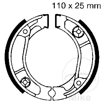 EBC brzdové čelisti s pružinou EBC FLEX TECH X2 50 4T HURRICAN 06-16, HONDA C 50 S CUB 92, C 50 SW CUB 94, C 70 CW CUB 94, C 90 CUB 92-96, C 90 M CUB 92-96, C 90 CW CUB 94-97...