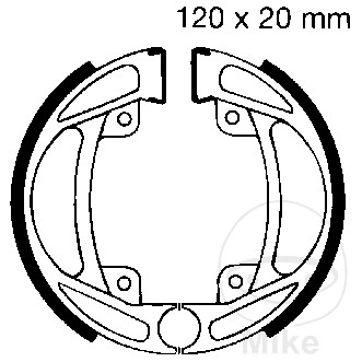 EBC brzdové čelisti bez pružiny EBC KREIDLER FLORETT 50 RMC-F 69-71, FLORETT 50 RMC 74-82, FLORETT 50 RMC-B 77-80, FLORETT 50 RMC-BG 77-78, FLORETT 50 LF NOŽNÍ ŘAZENÍ 70-77, FLORETT 50 LF-F NOŽNÍ ŘAZENÍ 77-82, FLORETT 50 LH RUČNÍ ŘAZENÍ 70-77...