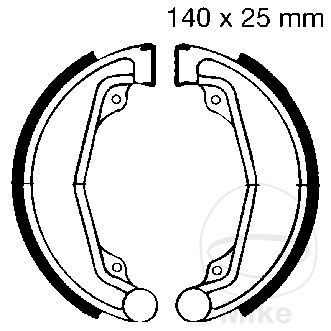 EBC brzdové čelisti s pružinou EBC HONDA CL 250 S SCRAMBLER 82-83, CM 125 T 78-81, CM 125 C CUSTOM 82-83, CM 185 T 78-80, CM 200 T 80-84, CM 250 C CUSTOM 82-83, XL 250 S 78-82...