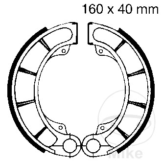 EBC brzdové čelisti s pružinou EBC HONDA CB 500 94-96, CB 750 NIGHTHAWK 91-92, CBX 650 E 83-84, CX 500 77-83, CX 500 C 80-81, CX 500 C CUSTOM 82-84, CX 650 C CUSTOM 83...