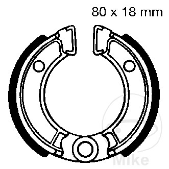 EBC brzdové čelisti s pružinou EBC HONDA CRF 50 F 04-24, NB 50 M MELODY 84, NCZ 50 MOTOCOMPO 81, ND 50 M MELODY 82-84, QR 50 83-97, XR 50 R 02-04, Z 50 R CROSS MONKEY 79-86...