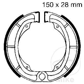 EBC brzdové BACK s Pružina EBC KAWASAKI KDX 400 79-80, KL 250 78-79, KX 250 74-81, KX 420 80-81, SUZUKI DR 400 S 80-81, DR 500 S 81-83, GT 200 X5 79-81...