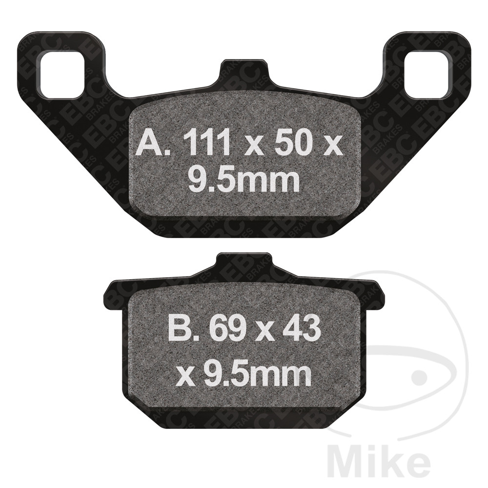Levně EBC brzdové destičky Sinter HH EBC KAWASAKI EL 250 ELIMINATOR 88-95, EL 252 ELIMINATOR 96-03, EN 450 LTD 85-89, EN 500 90-03, GPZ 400 85, GPZ 550 UNI