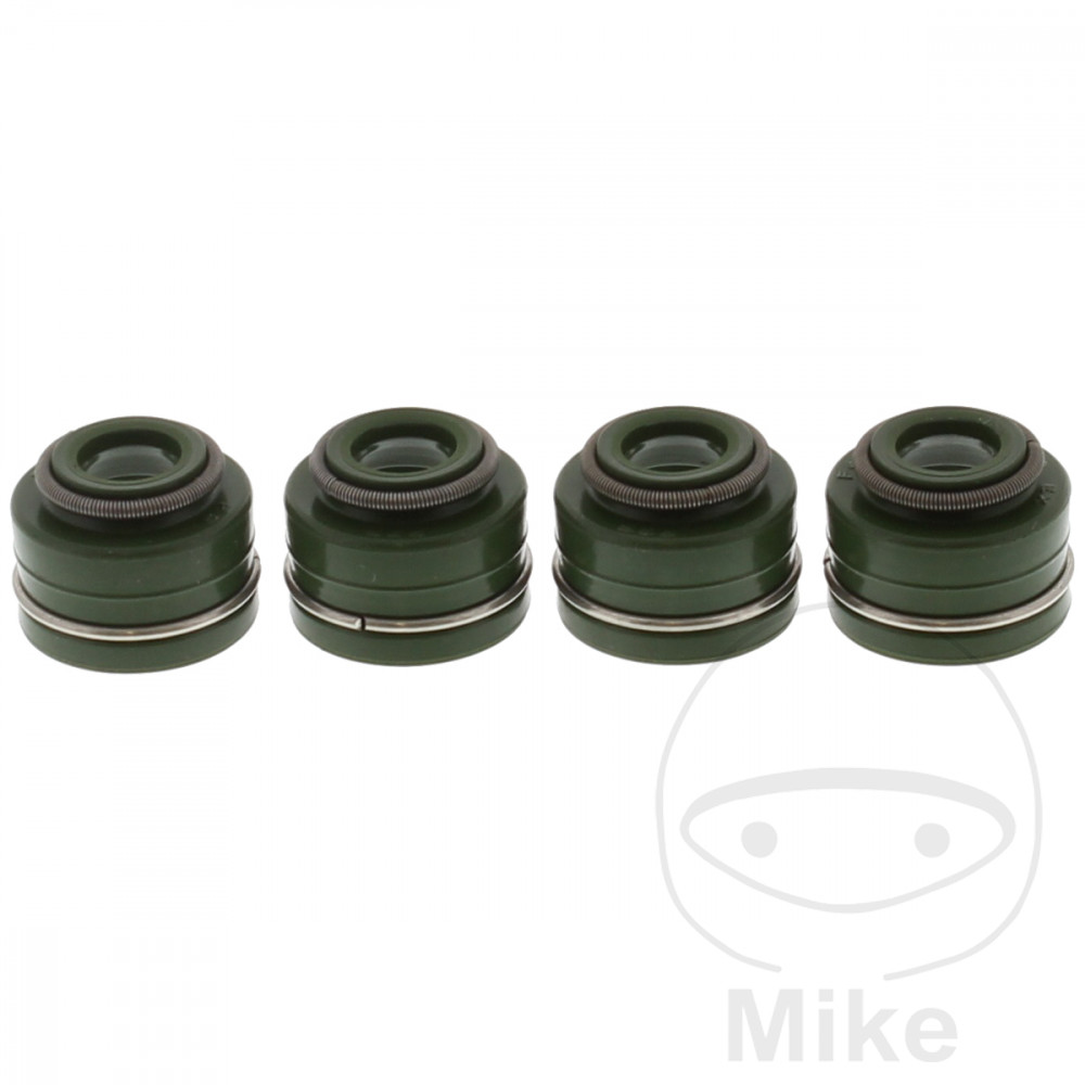 JMP valve stem seal set - contains 4 pcs APRILIA TUAREG 600 WIND 87-91, HONDA FT 500 82-83, GB 500 CLUBMAN 89-90, GL 650 D SILVERWING 83, TRX 700 XX 08-11, XBR 500 CAST WHEEL 85-87, XBR 500 S SPOKE WHEEL 87-89...