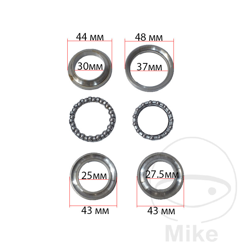 JMP LENKKOPFLAGER sada MBK CS 50 AC MACH G 02-06, CS 50 Z LC MACH G 02-06, CW 50 BOOSTER L 12 PALCŮ 05-06, CW 50 BOOSTER 93-97, CW 50 BOOSTER ROAD 95, EW 50 STUNT 00-04, EW 50 STUNT NAKED 05-06...