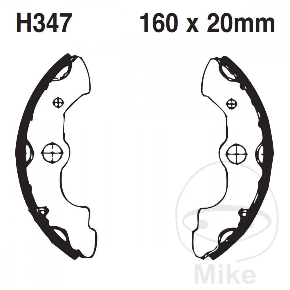 EBC brzdové čelisti s pružinou EBC HONDA TRX 300 FW FOURTRAX 4WD 88-00, TRX 350 TM FOURTRAX RANCHER 00-06, TRX 350 FM FOURTRAX RANCHER 00-06, TRX 350 TE FOURTRAX RANCHER ES ELECTRIC SHIFT 01-06, TRX 350 FE FOURTRAX RANCHER ES ELECTRIC SHIFT 00-06, TRX 400