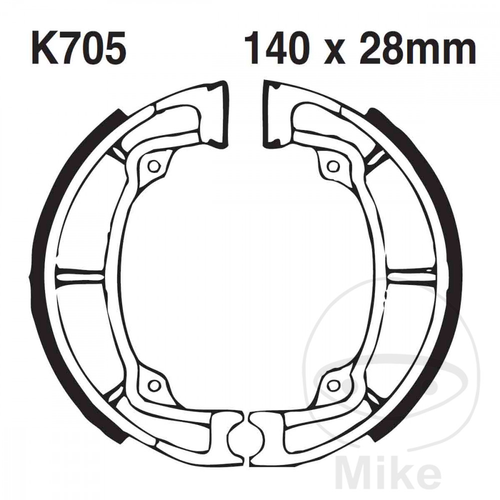 EBC brzdové čelisti s pružinou EBC KAWASAKI KDX 175 80, KDX 250 80-81, KDX 400 79-80, KDX 420 81, KDX 450 82, KE 125 76-82, KL 250 78-79...