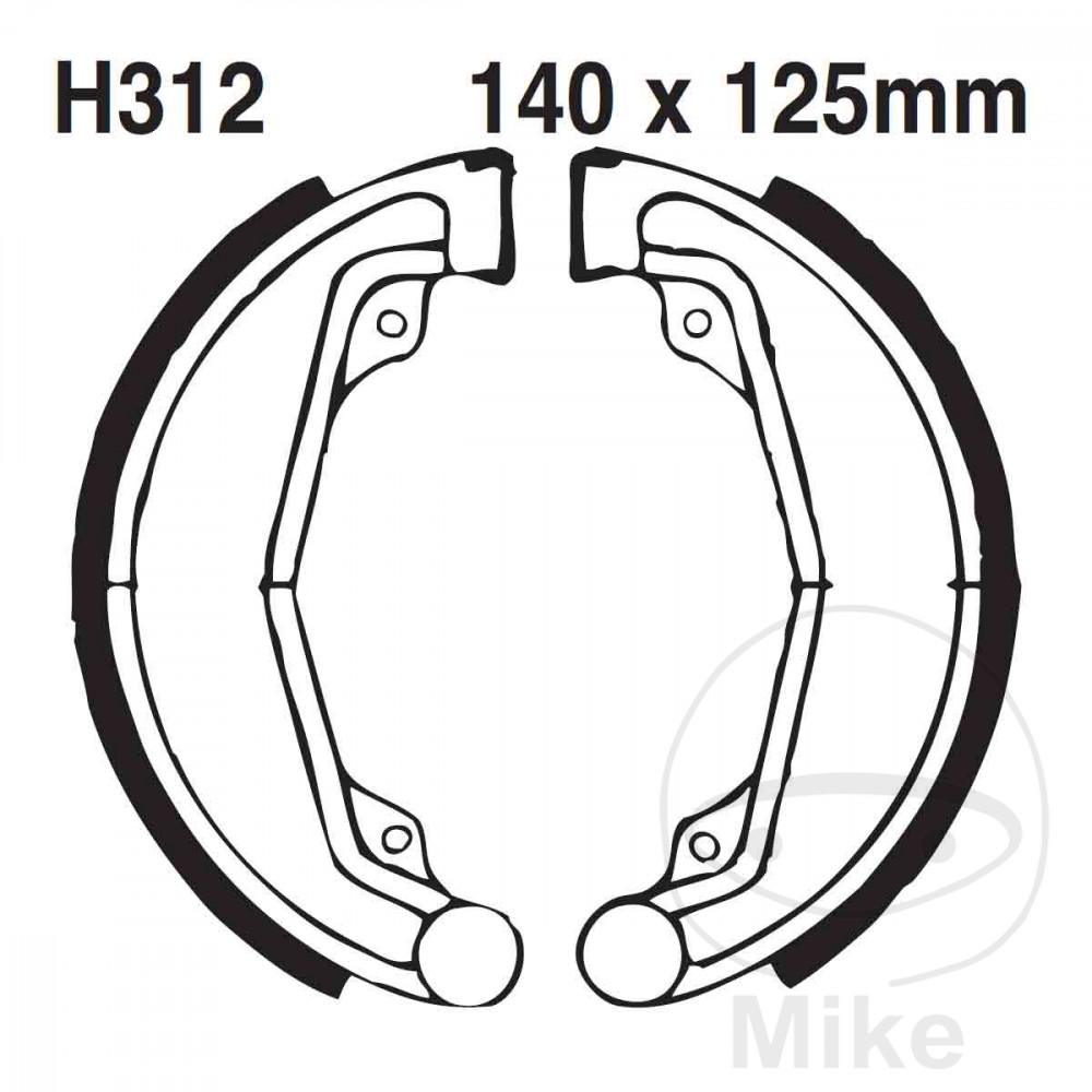 EBC brzdové čelisti s pružinou rýhované EBC rýhované HONDA CL 250 S SCRAMBLER 82-83, CM 125 T 78-81, CM 125 C CUSTOM 82-83, CM 185 T 78-80, CM 200 T 80-84, CM 250 C CUSTOM 82-83, XL 250 S 78-82...