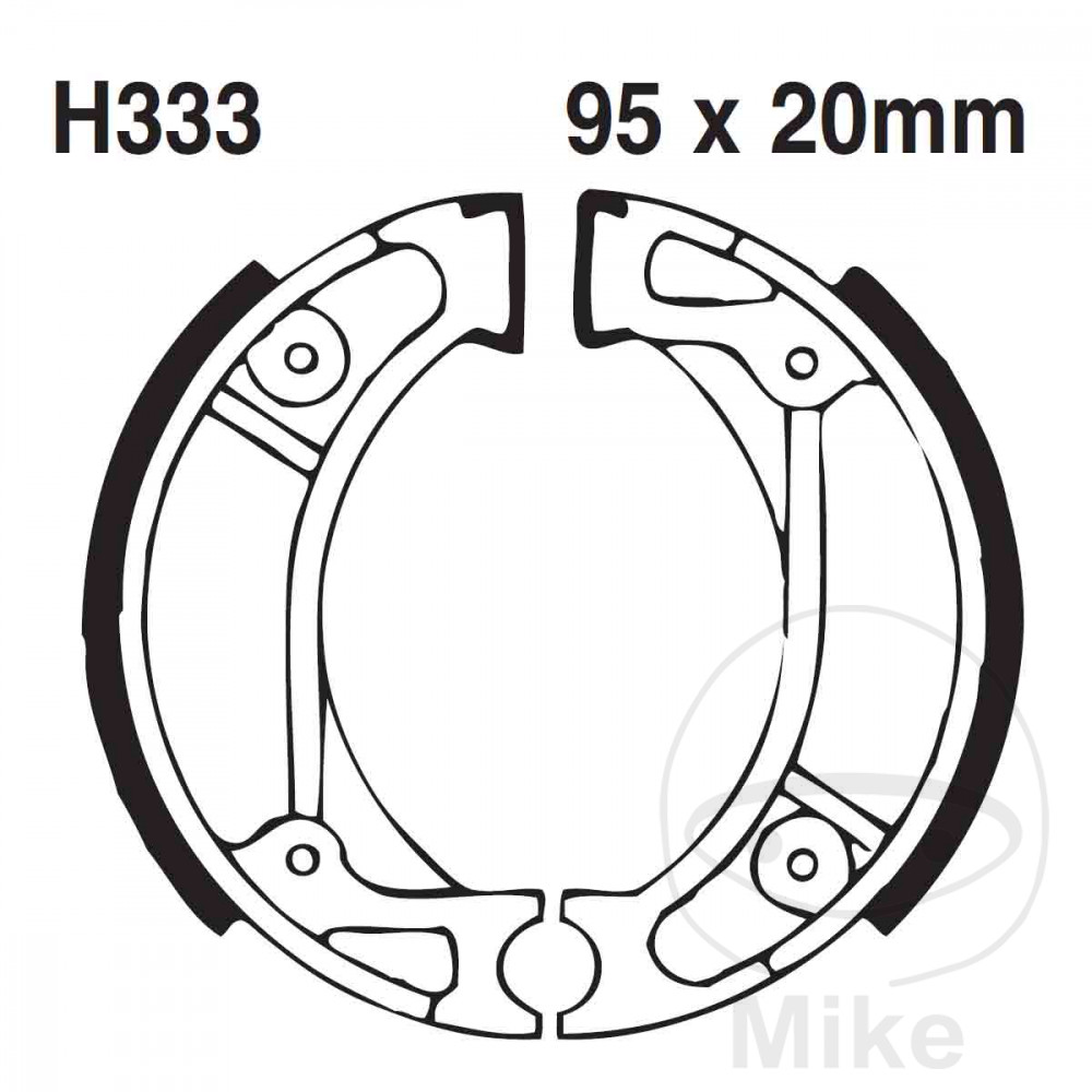 Levně EBC brzdové čelisti s pružinou rýhované EBC rýhované ATU CX 50 CURIO 95-97, ZX 50 95-98, HONDA CR 80 R 82-85, CRF 70 F 05-12, CRF 100 F 04-13, CRF 110