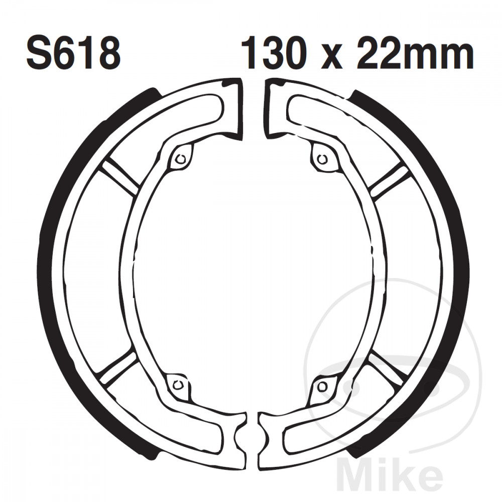EBC brzdové BACK s Pružina EBC gerillt KAWASAKI KFX 80 KSF 03-06, SUZUKI LT-Z 90 QUADSPORT 07-20, PE 175 82, RM 250 80, RM 400 80