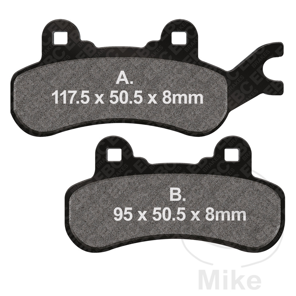 Levně EBC brzdové destičky standard EBC CAN-AM DEFENDER 800 DPS 16-17, DEFENDER 800 INTERNATIONAL 16, DEFENDER 800 XT INTERNATIONAL 17, DEFENDER 800 T1