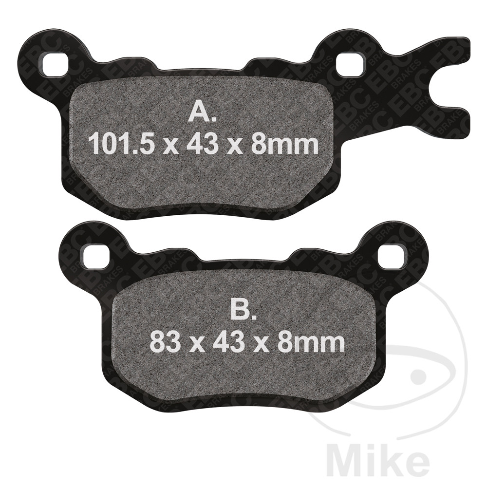 Levně EBC brzdové destičky standard EBC CAN-AM DEFENDER 800 DPS 16-17, DEFENDER 800 INTERNATIONAL 16, DEFENDER 800 XT INTERNATIONAL 17, DEFENDER 800 MAX
