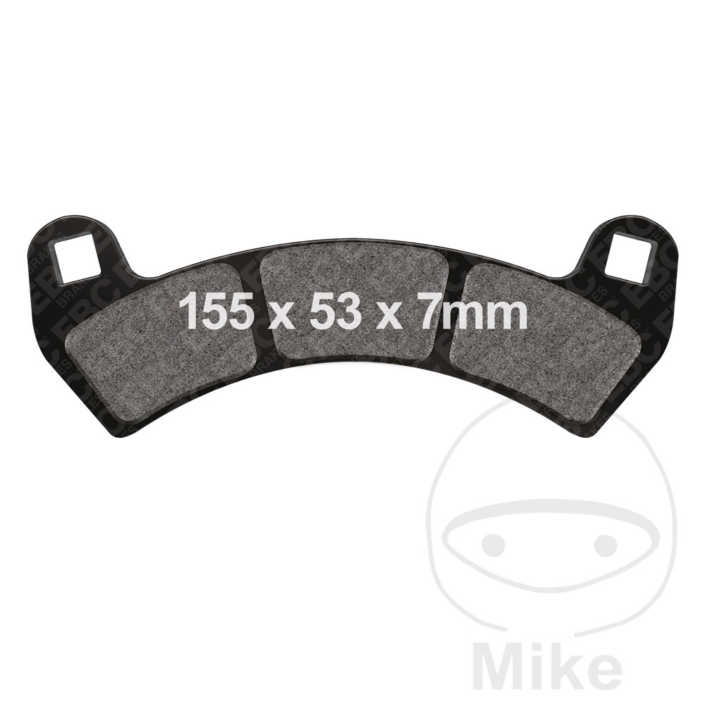 EBC brzdové destičky Sinter R EBC POLARIS RZR 925 XP TURBO EPS 17