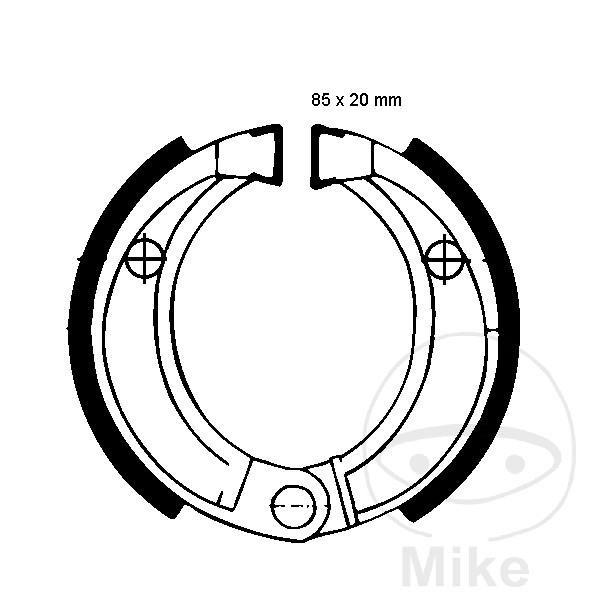 Levně EBC brzdové čelisti bez pružiny EBC ARCTIC CAT/TEXTRON ALTERRA 90 UTILITY 2WD 21-22, CAT/TEXTRON CAT 50 4T UTILITY 2WD 06-08, CAT/TEXTRON CAT 90 4T