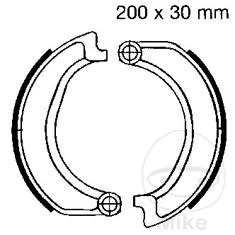EBC brzdové čelisti bez pružiny EBC nebo 7860661 BMW R 50 55-60, R 50 /2 61-69, R 50 S 60-62, R 50 /5 69-73, R 51 /2 50-51, R 60 56-60, R 60 /2 60-69...