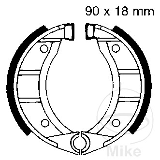 EBC brzdové čelisti bez pružiny EBC GILERA EC1 25 81-96, KREIDLER MF4 25  AUTOMAT 2-RYCHLOSTNÍ STUPEŇ 69-75, MP1 50  AUTOMAT 2-RYCHLOSTNÍ STUPEŇ 69-75, PIAGGIO BRAVO 25 SC II  ZVLÁŠTNÍ MODEL 80-83, FREE 25 TT 92-95, FREE 25 FL TT 95-99, FREE 50 TT 92-95..