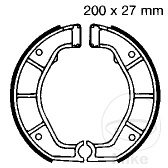 EBC brzdové čelisti bez pružiny EBC nebo 7860943 BMW R 65 3SERIE MONOLEVER 90-93, R 80 MONOLEVER 89-93, R 80 MONOLEVER 93, R 80 RT/2 MONOLEVER 89-95, R 80 RT/2 MONOLEVER 91-95, R 80 R 91-94, R 80 GS PARALEVER 87-90...