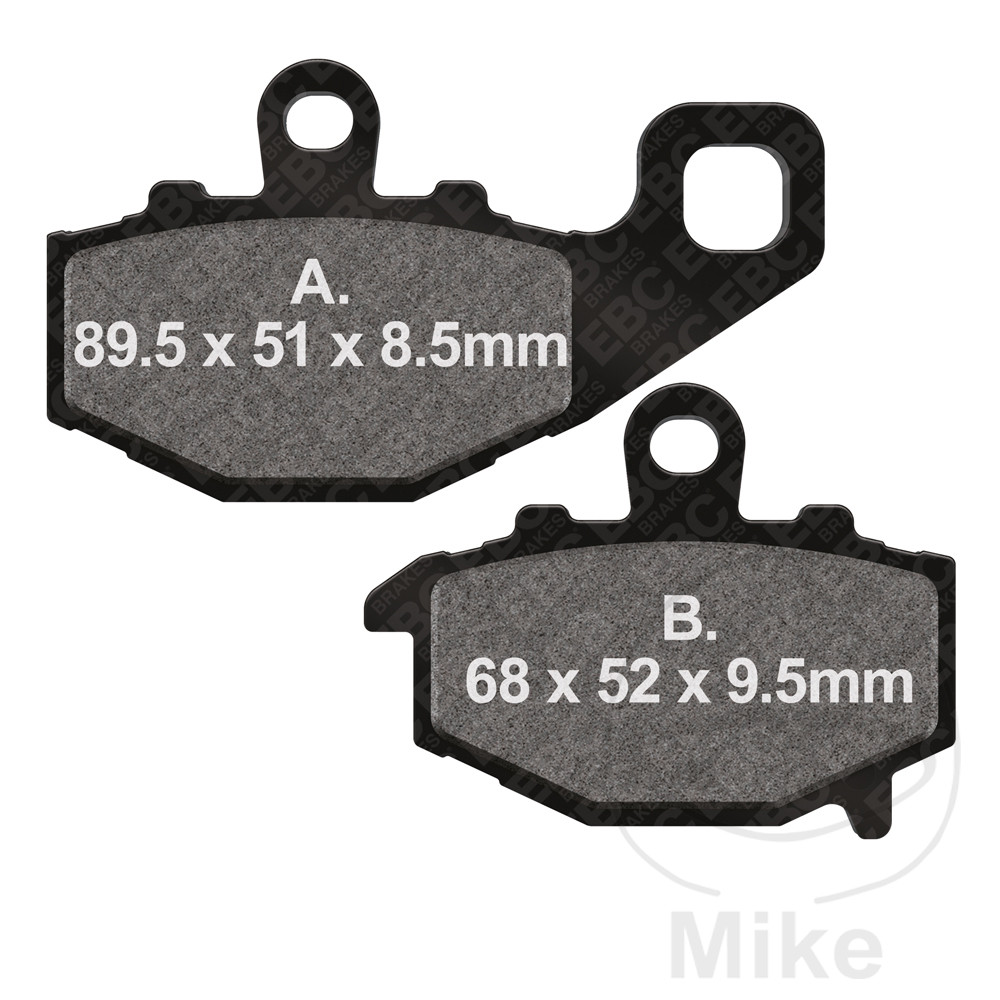 EBC brzdové destičky Standard EBC nebo 7871411 CFMOTO NK 650 14-15, NK 650 ABS 15-24, TK 650 14-15, TK 650 ABS 15, KAWASAKI ER-6F 650 06-17, ER-6F