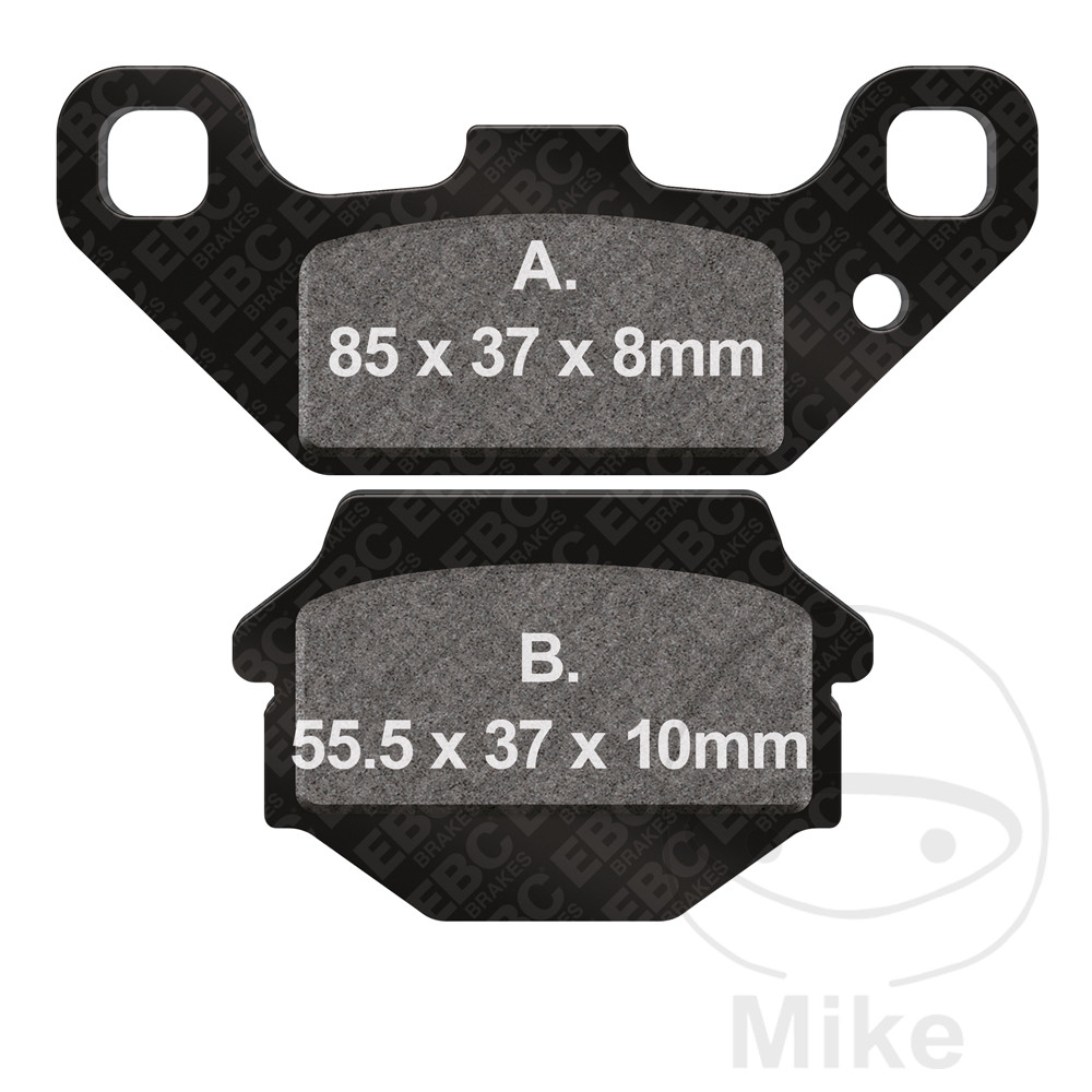 Levně EBC brzdové destičky Standard EBC KAWASAKI KEF 300 LAKOTA SPORT 01-03, KFX 250 MOJAVE KSF KSF 00, KFX 250 MOJAVE KSF 01-04, SUZUKI LT 500 R QUADRACER