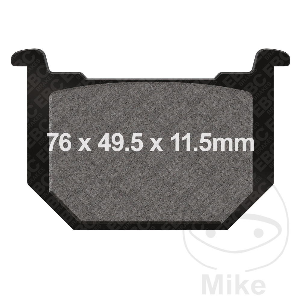 Levně EBC brzdové destičky poloSinter V EBC SUZUKI GN 250 85-99, GN 400 KOLO S VÝPLETEM 80, GN 400 TD KOLO S VÝPLETEM 80-82, GN 400 L LITÁ KOLA 80-82,