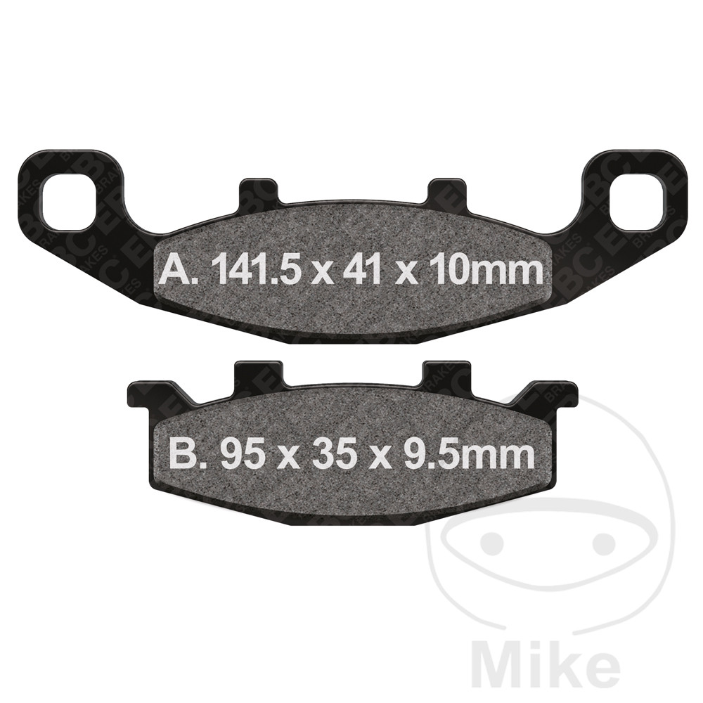 Levně EBC brzdové destičky poloSinter V EBC KAWASAKI ER 500 TWISTER 97-00, GPX 600 R 88-99, GPX 750 R 87-88, GPZ 500 S 87-01, GPZ 900 R NINJA 90-94, GTR