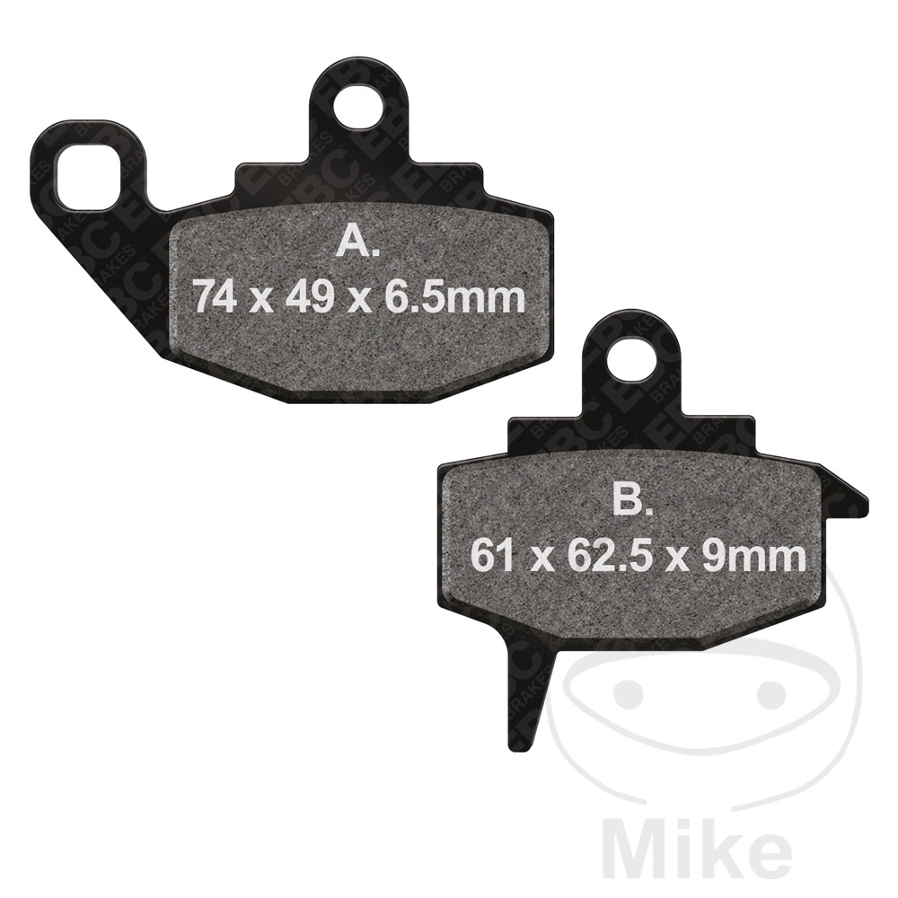 Levně EBC brzdové destičky Sinter R EBC KAWASAKI KLR 650 87-89, KX 125 87-88, KX 250 87, KX 250 2T 88, KX 500 87-88