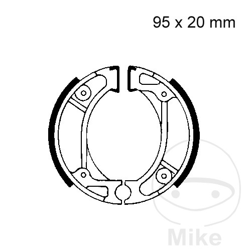 Levně EBC brzdové čelisti s pružinou EBC nebo 7860711 ATU CX 50 CURIO 95-97, ZX 50 95-98, HONDA CR 80 R 82-85, CRF 70 F 05-12, CRF 100 F 04-13, CRF 110 F