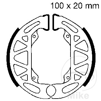 EBC brzdové čelisti s pružinou EBC GILERA STORM 50 08-11, MASH BIBOB 50 2T 13-17, PIAGGIO FREE 25 TT 92-95, FREE 25 FL TT 95-99, FREE 25 FL DT 95-99, FREE 50 TT 92-95, FREE 50 FL TT 95-99...
