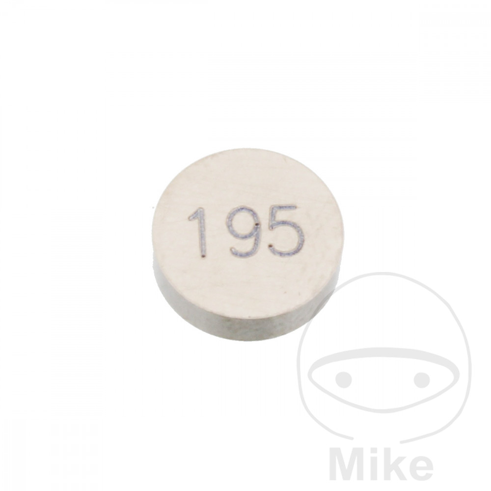 JMP valve shim 7.5 mm 1.95 PRX 7470315 Tourmax 7473671 CAGIVA RAPTOR 650 01-04, RAPTOR 650 IE 05-08, V-RAPTOR 650 01-05, GAS GAS EC 250 FSE 4T 10-11, GAS EC 250 F RACING 12-16, GAS EC 300 F RACING 12-16, HM-MOTO CRE-F 250 R IE 10-12...